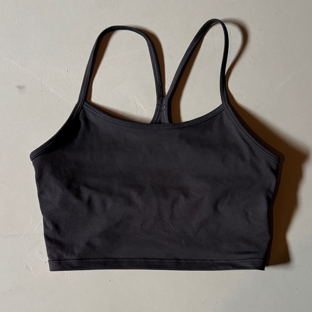 aerie Black Seamless Crop Bralette
